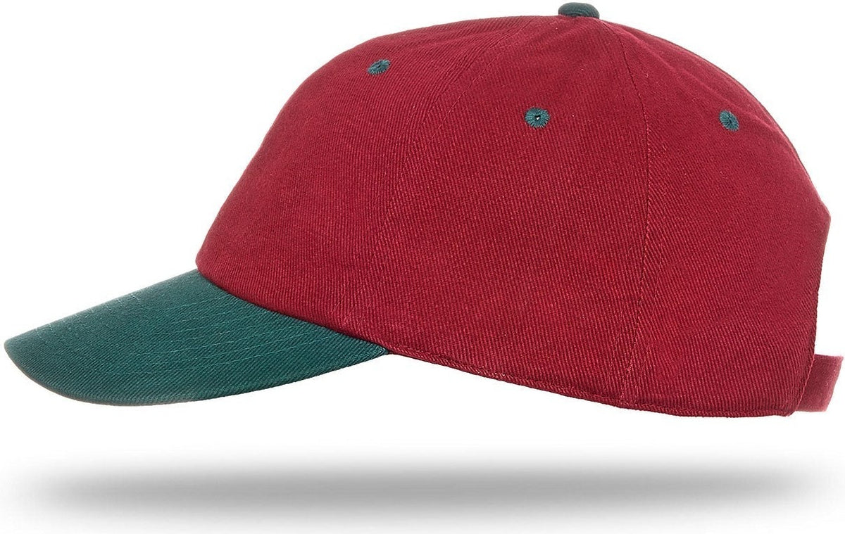 Cobra Cap Pbv-r 6 Panel Heavy Brushed Relaxed - Maroon Dark Green