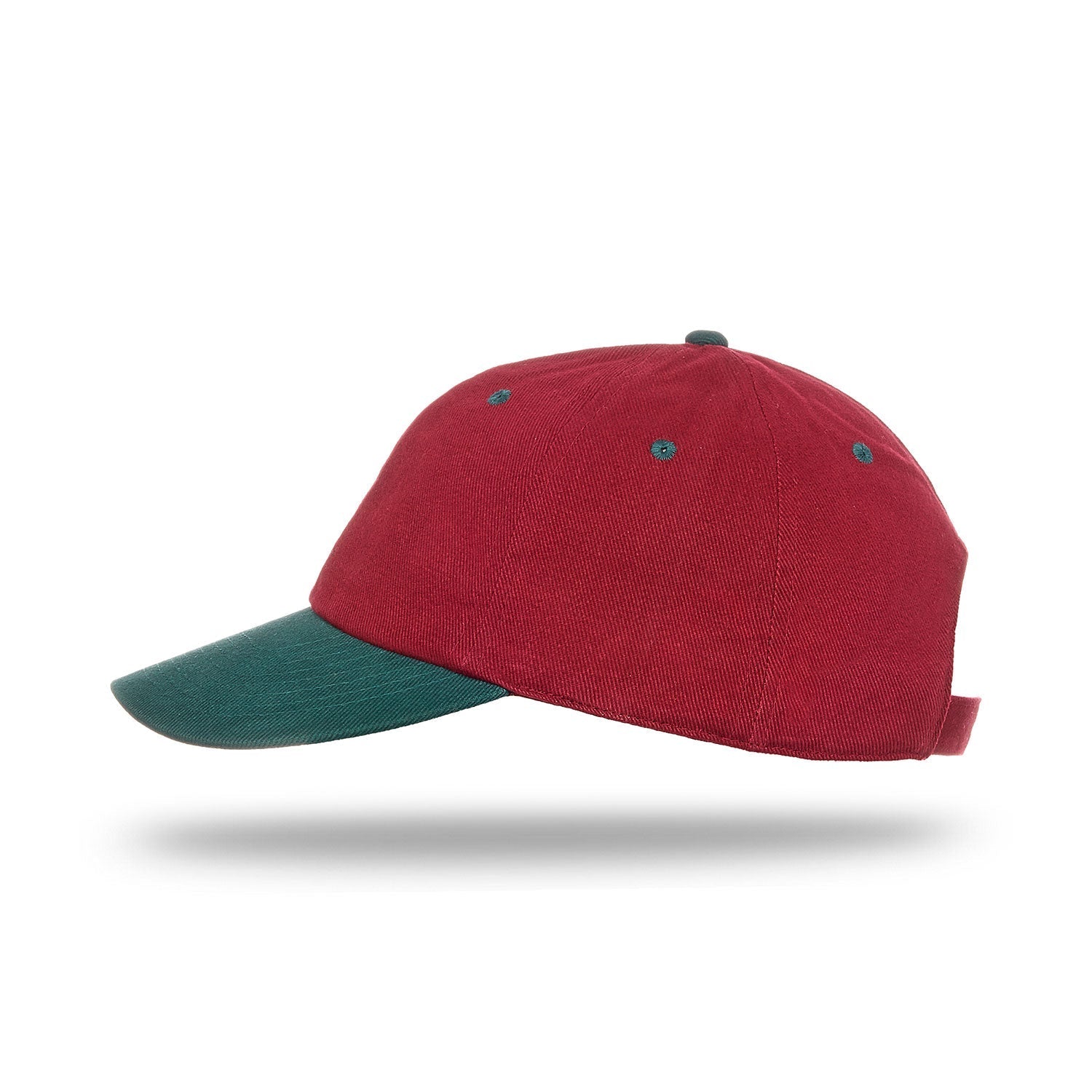 Cobra Cap Pbv-r 6 Panel Heavy Brushed Relaxed - Maroon Dark Green