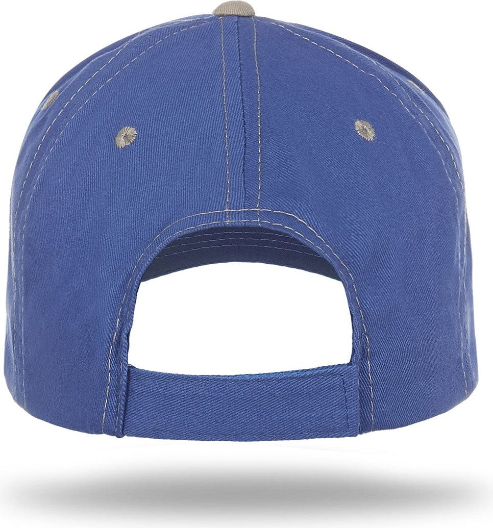 Cobra Cap Pcv-s 6 Panel Contrast Stitching Brushed Cotton Sandwich - Royal Khaki
