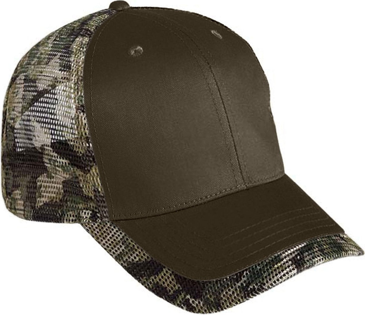 Cobra Cap Pmm-c 6 Panel Cotton Camo Mesh - Olive Bsmesh - Olivebsmesh
