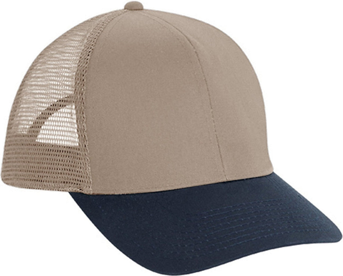 Cobra Cap Psm 6 Panel Pro Twill Mesh Back - Khaki Navy - Khakinavy