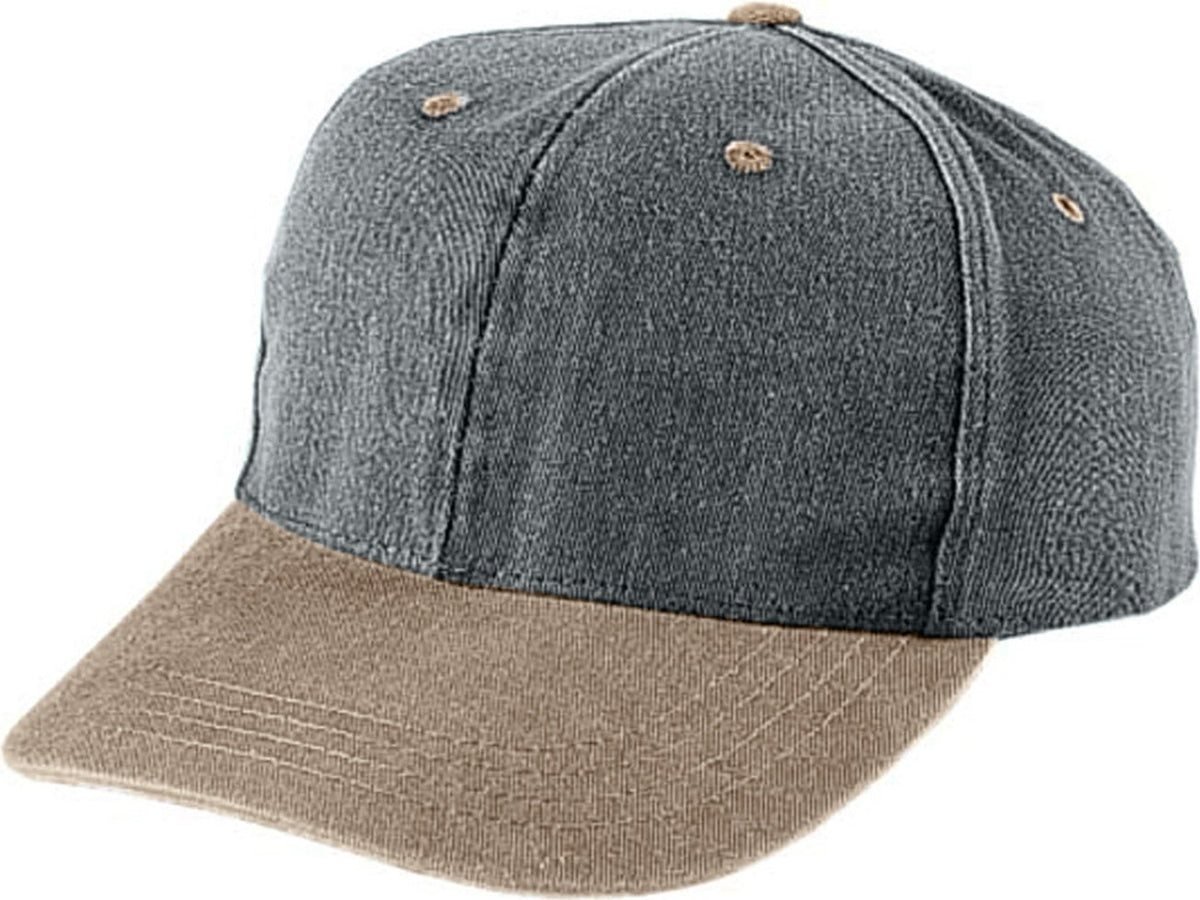 Cobra Cap Psw 6 Panel Washed Low Crown - Charcoal Khaki