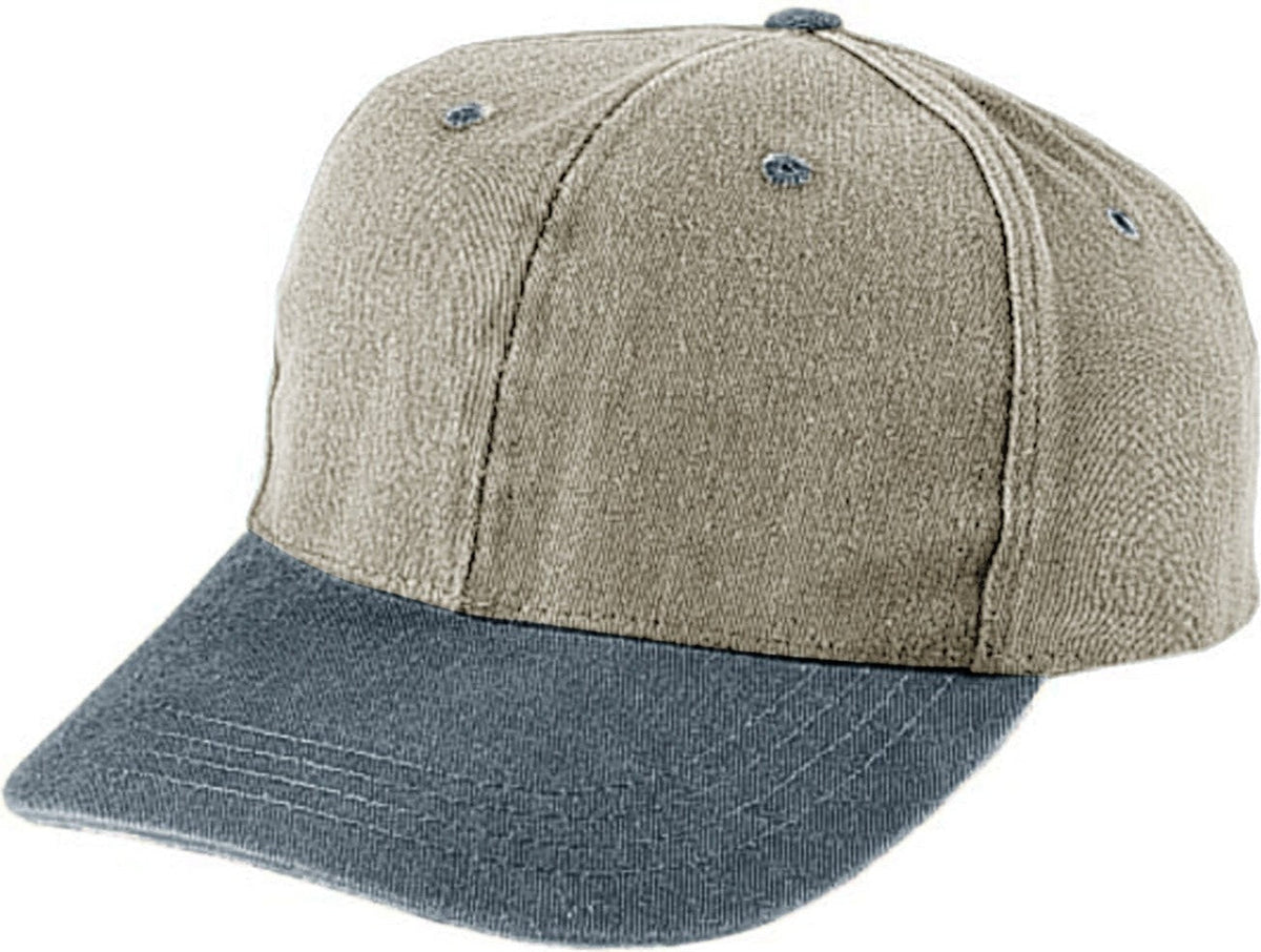 Cobra Cap Psw 6 Panel Washed Low Crown - Khaki Charcoal
