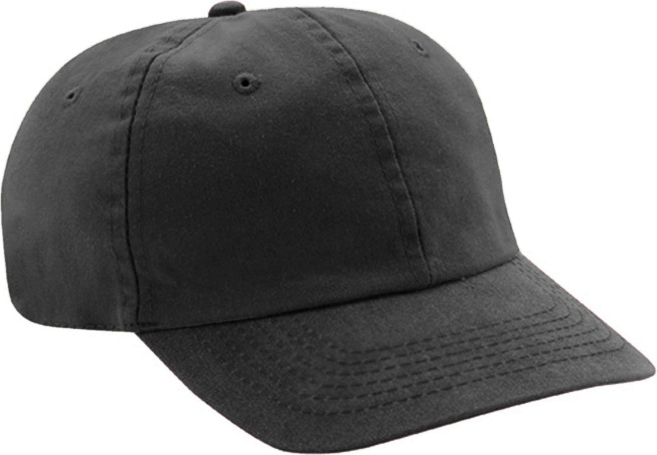Cobra Cap Pswt-r 6 Panel Stone Washed Twill Relax - Charcoal - Youth