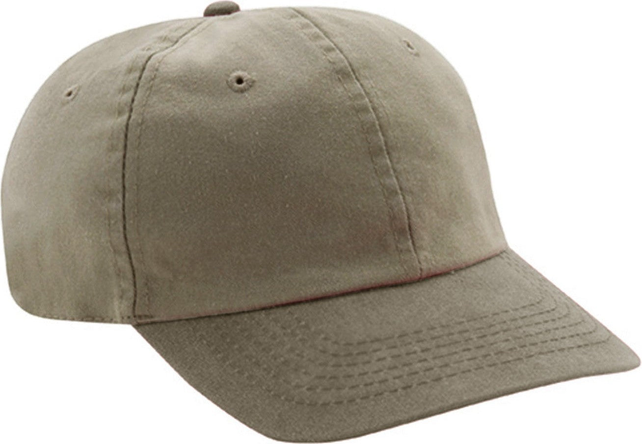 Cobra Cap Pswt-r 6 Panel Stone Washed Twill Relax - Khaki