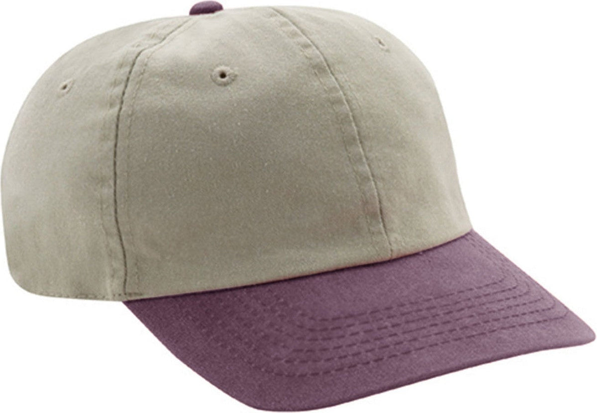 Cobra Cap Pswt-r 6 Panel Stone Washed Twill Relax - Purple