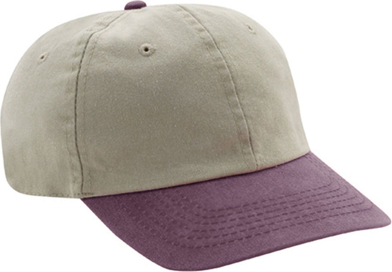 Cobra Cap Pswt-r 6 Panel Stone Washed Twill Relax - Purple