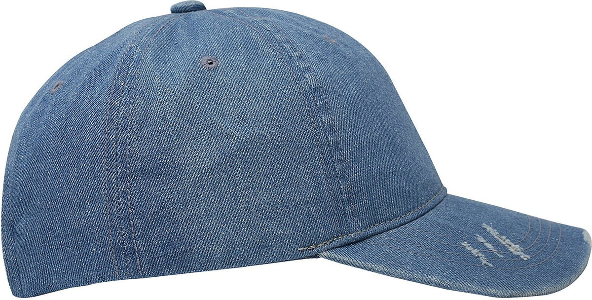 Cobra Cap Pt-f Ponytail Distressed Washed Cotton - Denim