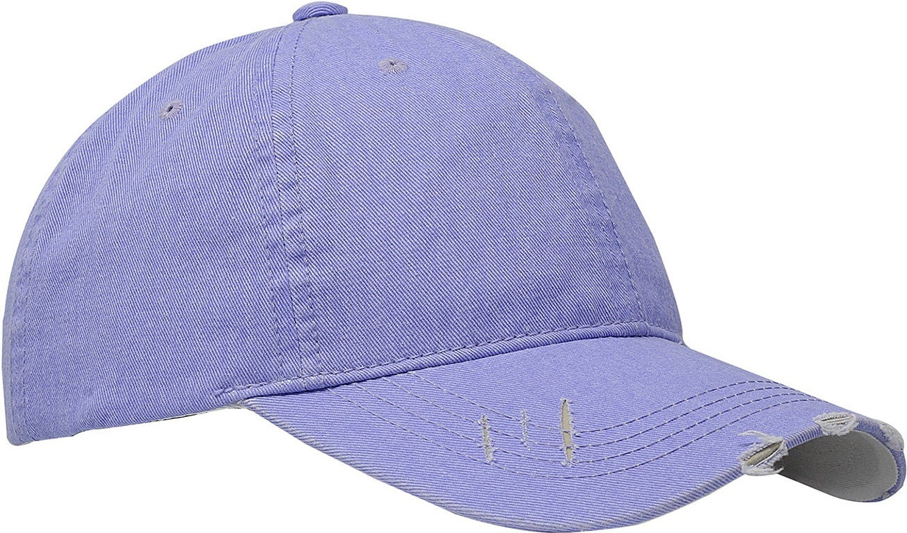 Cobra Cap Pt-f Ponytail Distressed Washed Cotton - Lavender