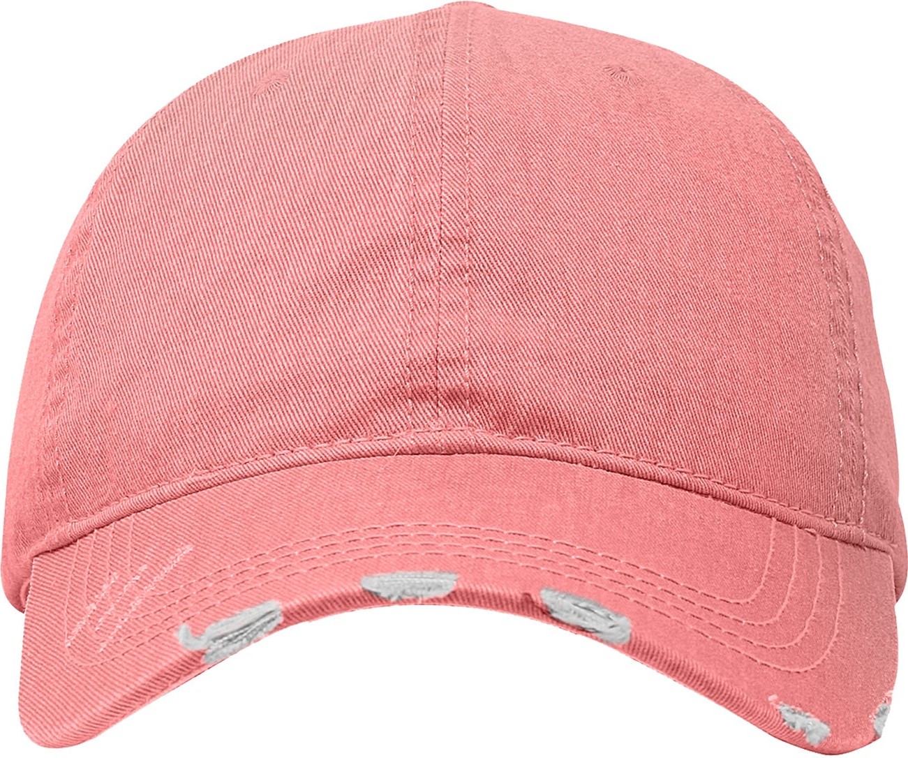 Cobra Cap Pt-f Ponytail Distressed Washed Cotton - Salmon