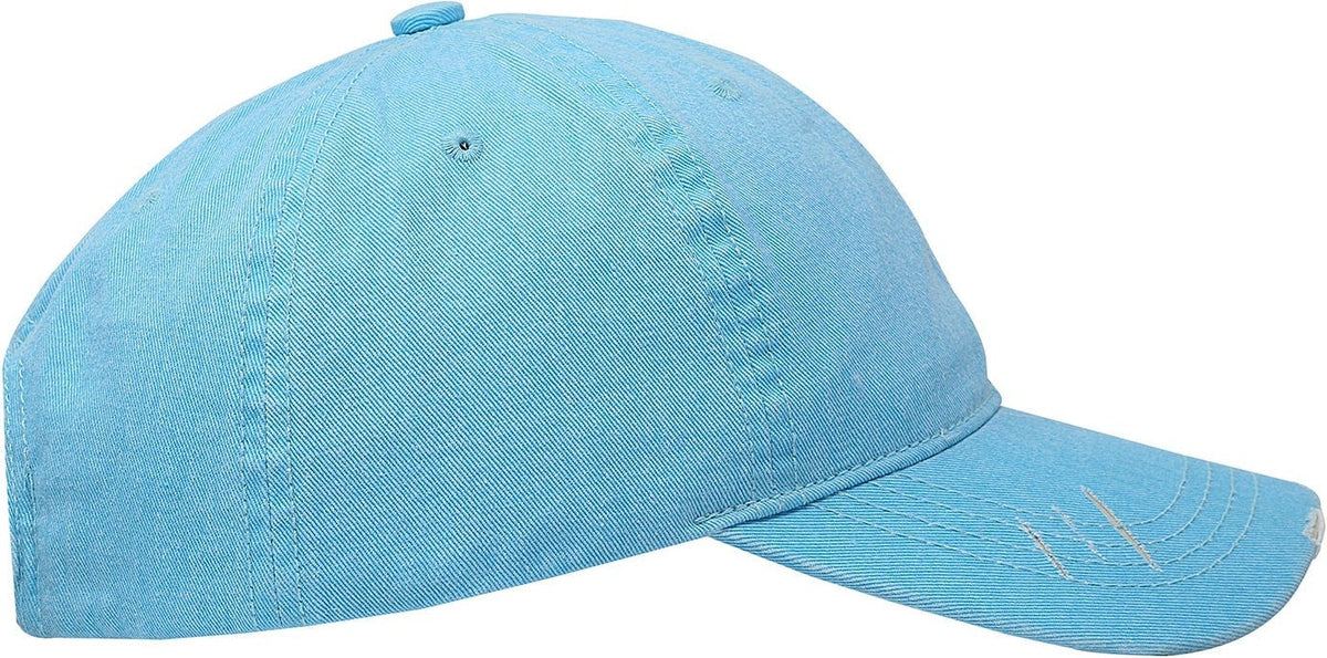 Cobra Cap Pt-f Ponytail Distressed Washed Cotton - Turquoise