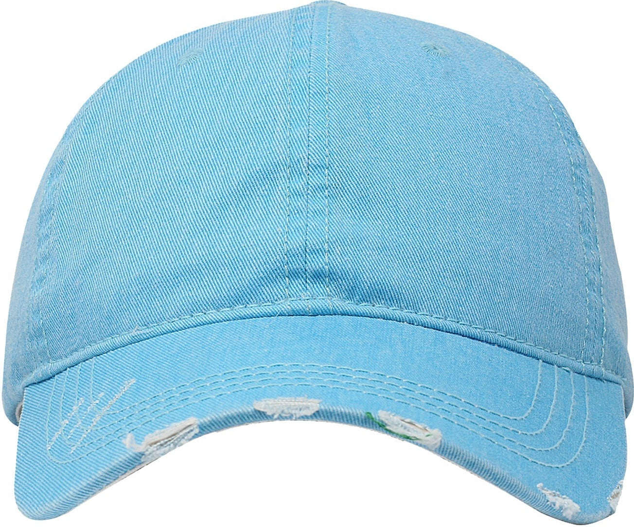 Cobra Cap Pt-f Ponytail Distressed Washed Cotton - Turquoise