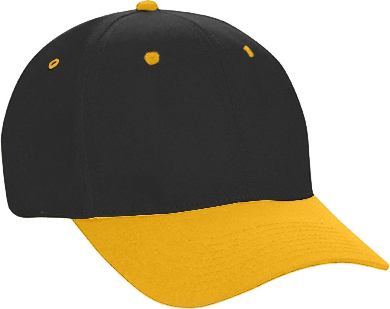 Cobra Cap Ptc-2 6 Panel Pro Twill 2tone - Black Gold