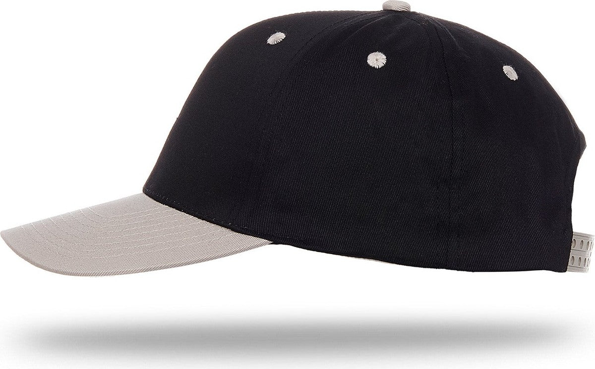 Cobra Cap Ptc-2 6 Panel Pro Twill 2tone - Black Gray