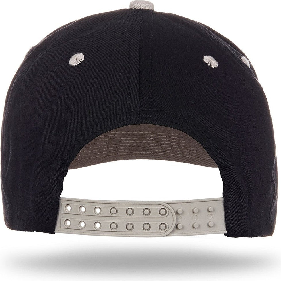 Cobra Cap Ptc-2 6 Panel Pro Twill 2tone - Black Gray