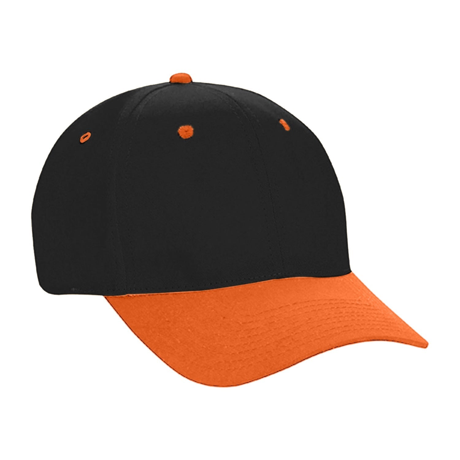 Cobra Cap Ptc-2 6 Panel Pro Twill 2tone - Black Orange