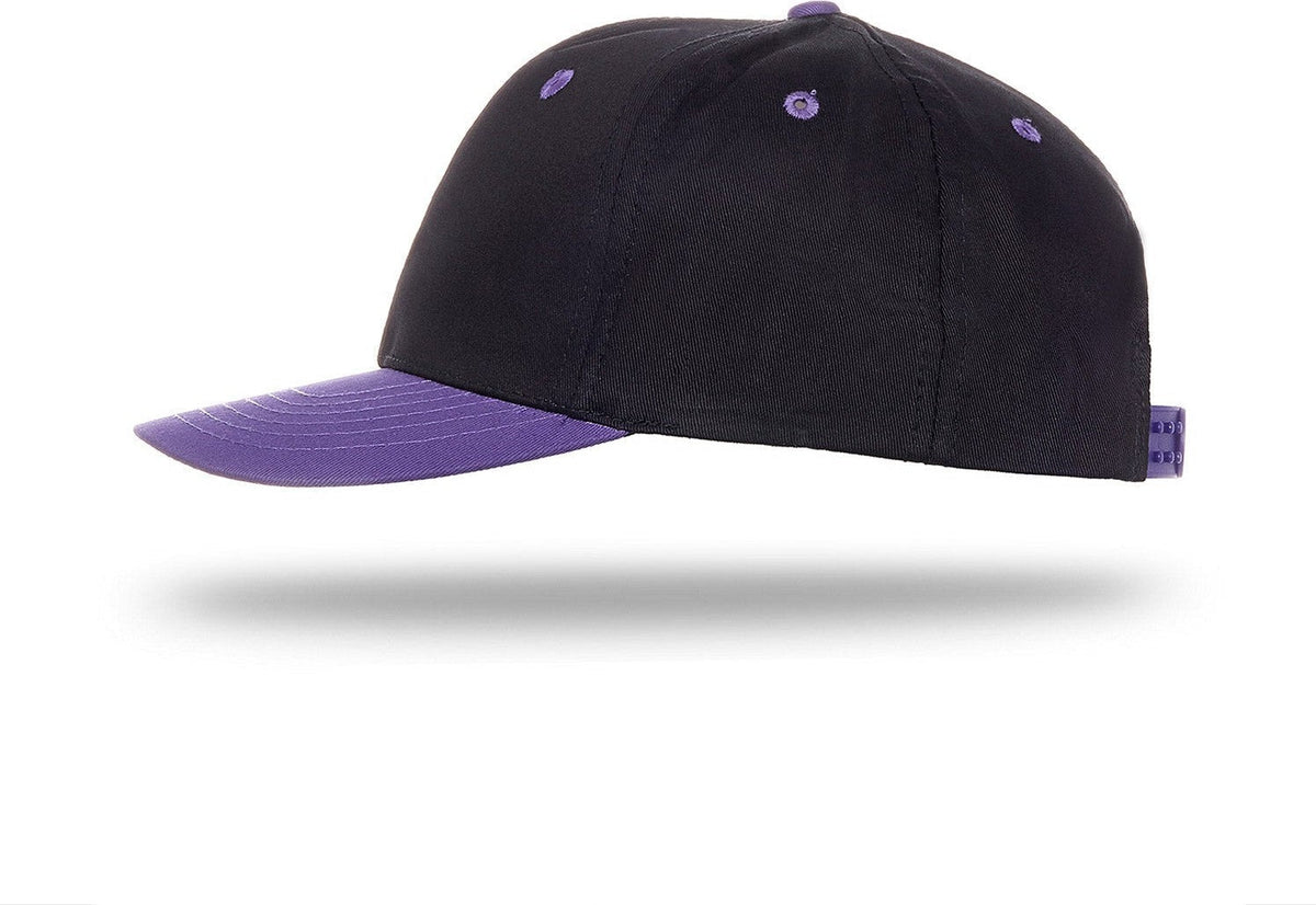 Cobra Cap Ptc-2 6 Panel Pro Twill 2tone - Black Purple