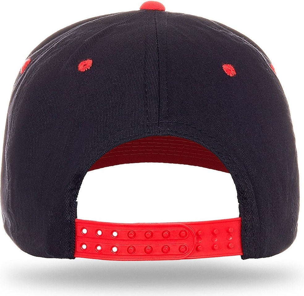 Cobra Cap Ptc-2 6 Panel Pro Twill 2tone - Black Red