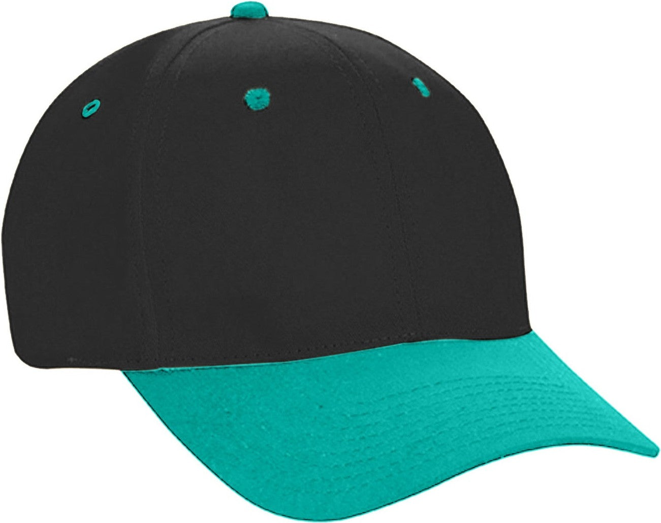 Cobra Cap Ptc-2 6 Panel Pro Twill 2tone - Black Teal