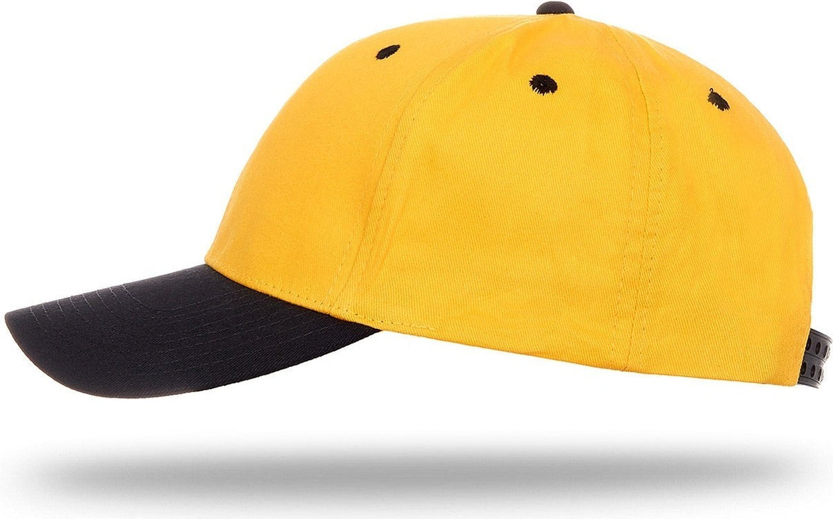 Cobra Cap Ptc-2 6 Panel Pro Twill 2tone - Gold Black