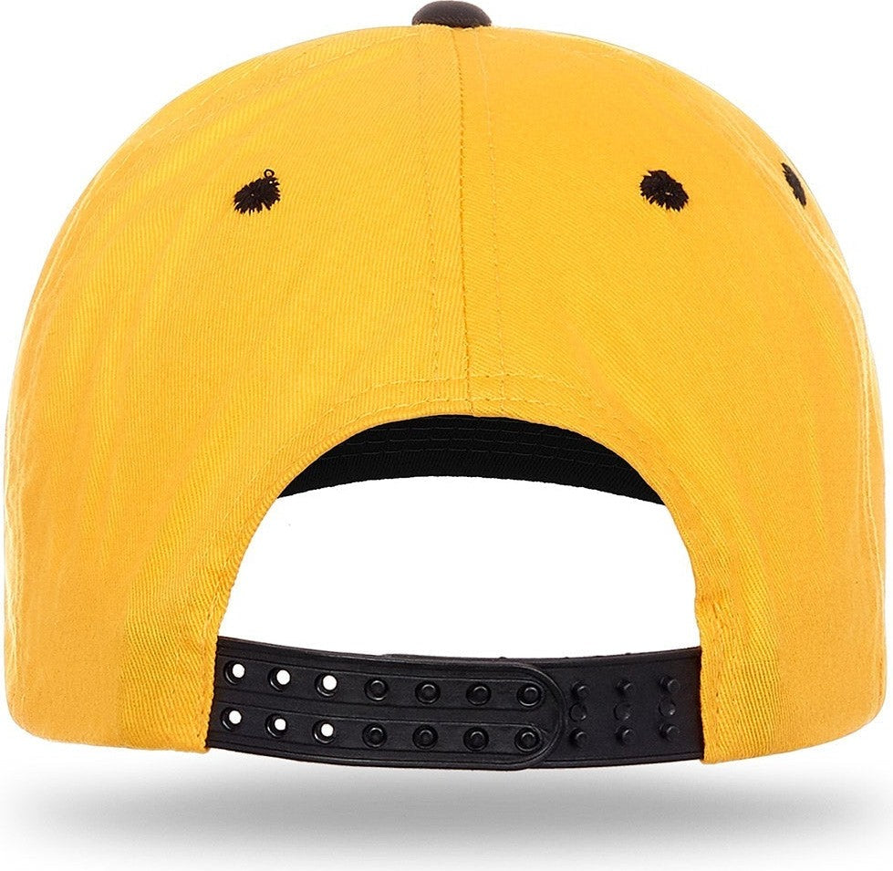 Cobra Cap Ptc-2 6 Panel Pro Twill 2tone - Gold Black