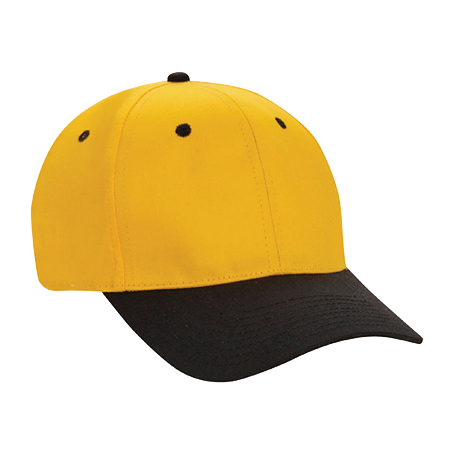 Cobra Cap Ptc-2 6 Panel Pro Twill 2tone - Gold Black