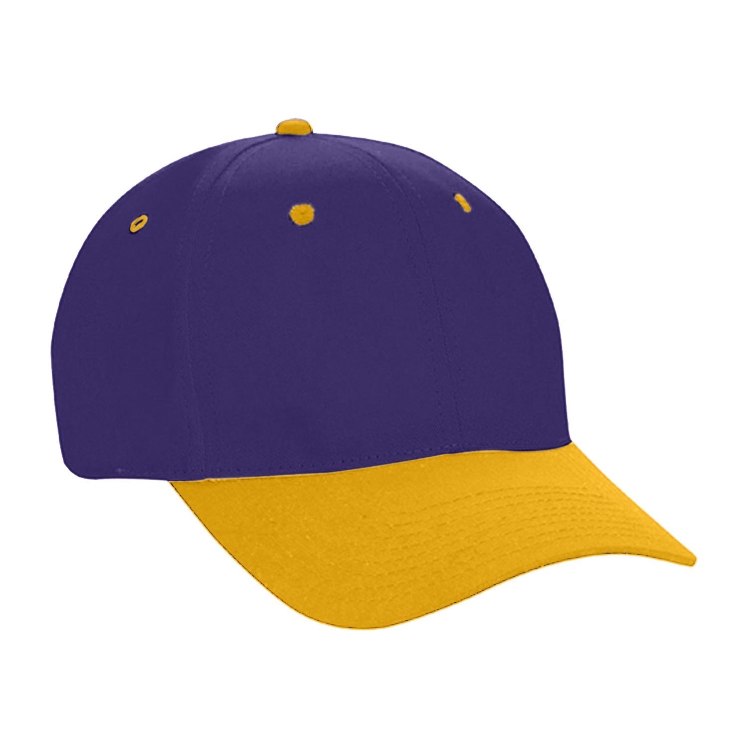 Cobra Cap Ptc-2 6 Panel Pro Twill 2tone - Purple Gold