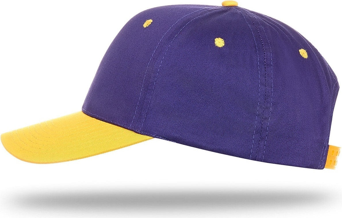 Cobra Cap Ptc-2 6 Panel Pro Twill 2tone - Purple Gold