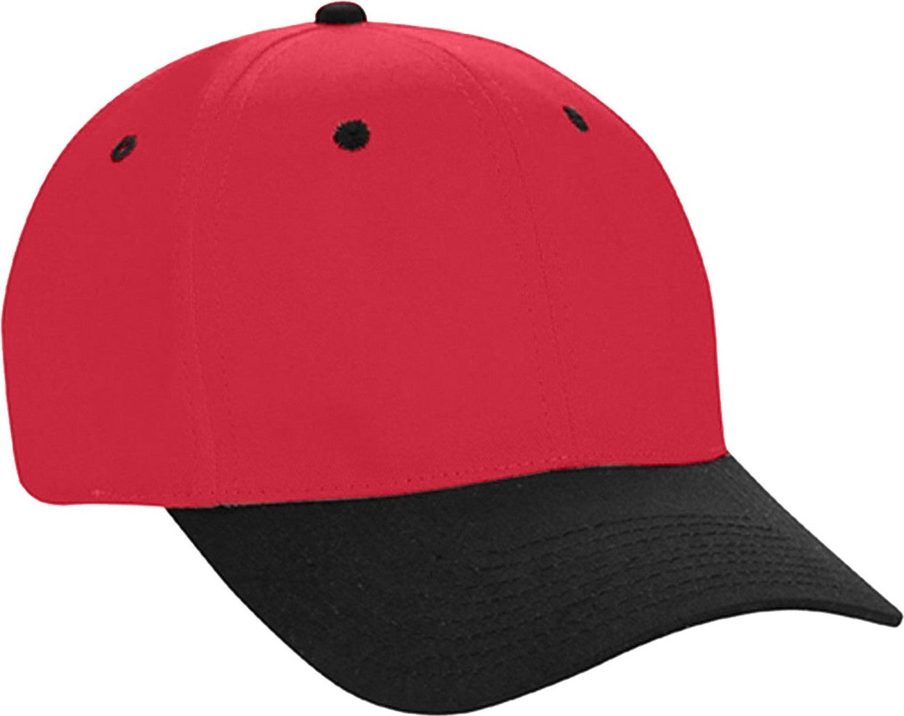 Cobra Cap Ptc-2 6 Panel Pro Twill 2tone - Red Black