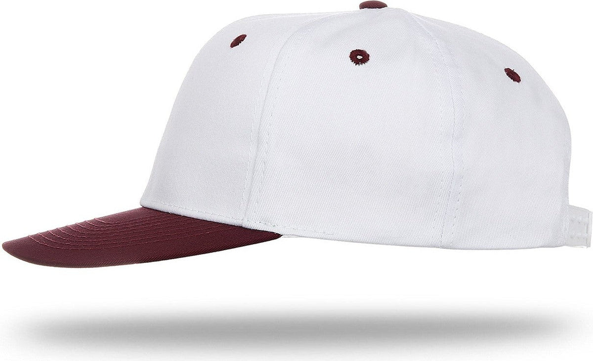 Cobra Cap Ptc-2 6 Panel Pro Twill 2tone - White Maroon