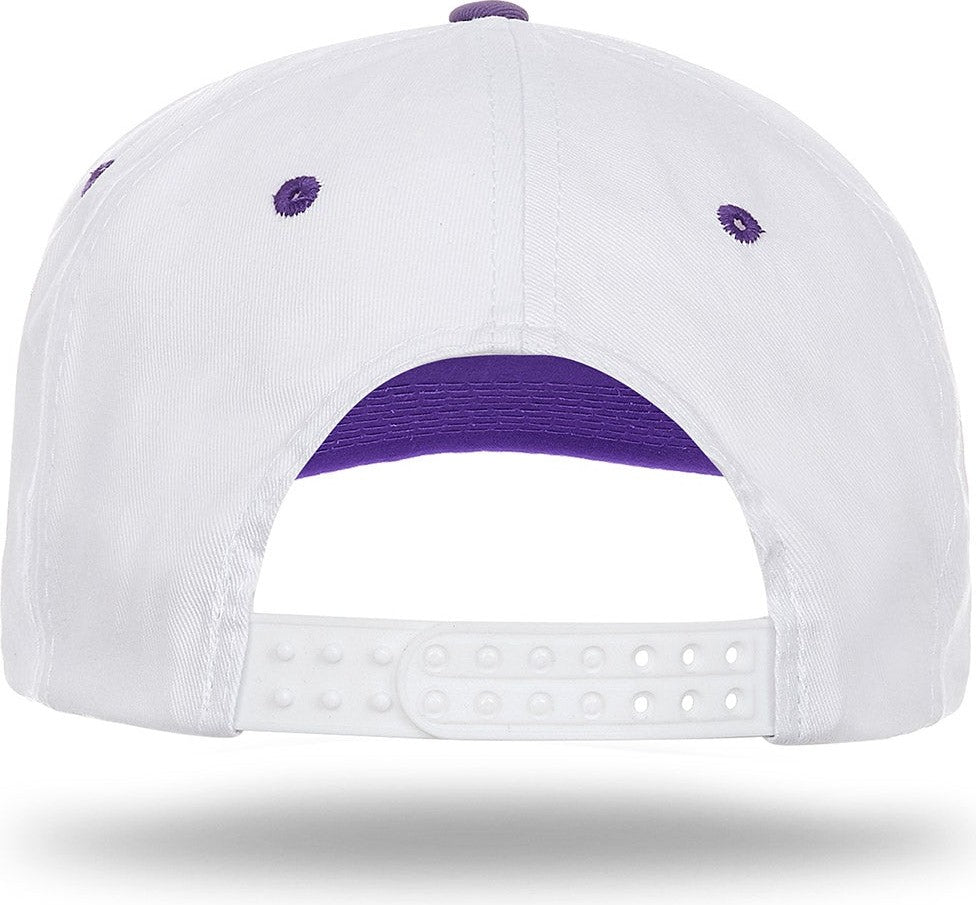 Cobra Cap Ptc-2 6 Panel Pro Twill 2tone - White Purple