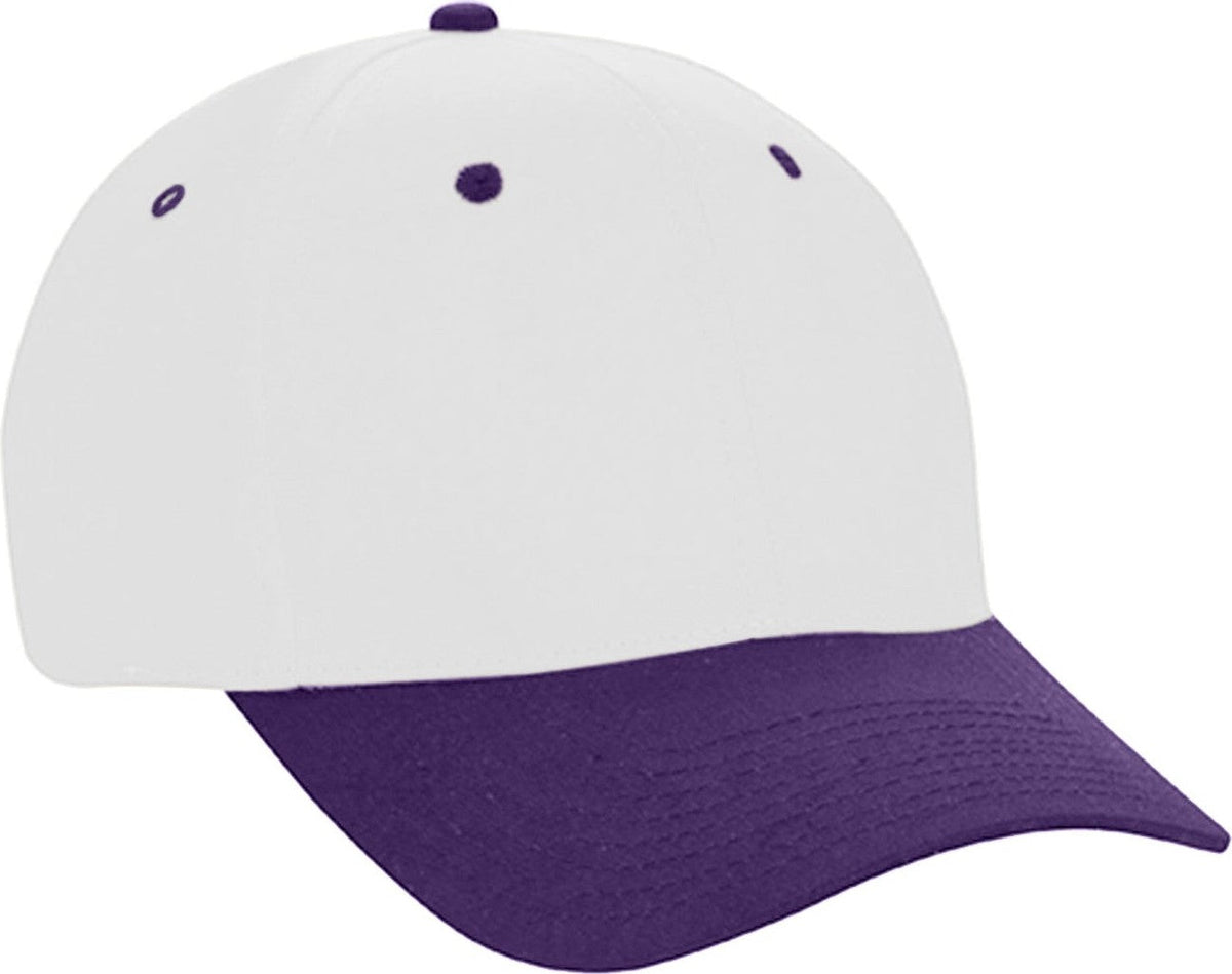 Cobra Cap Ptc-2 6 Panel Pro Twill 2tone - White Purple