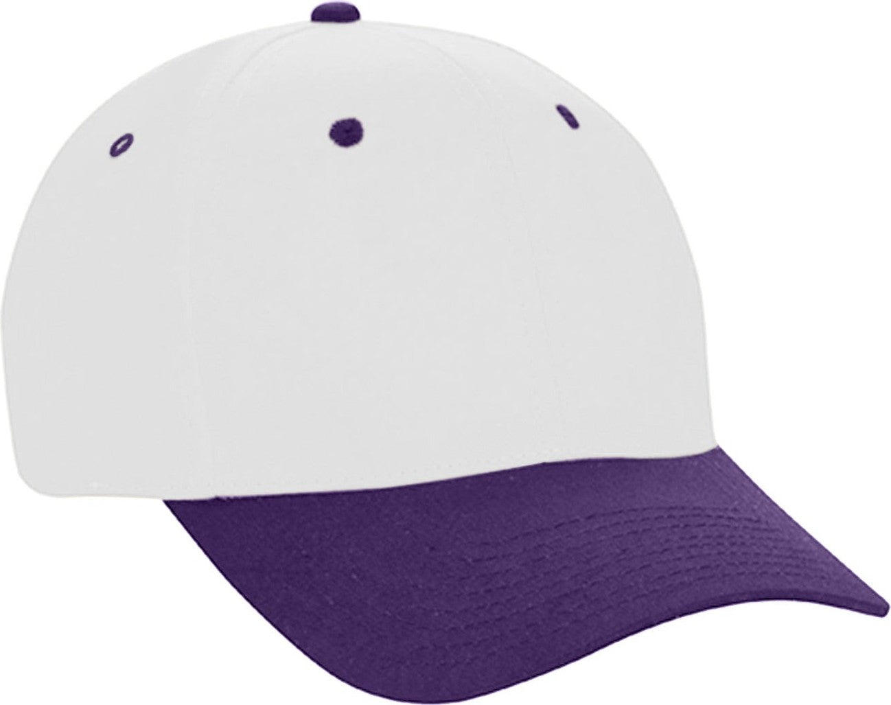 Cobra Cap Ptc-2 6 Panel Pro Twill 2tone - White Purple