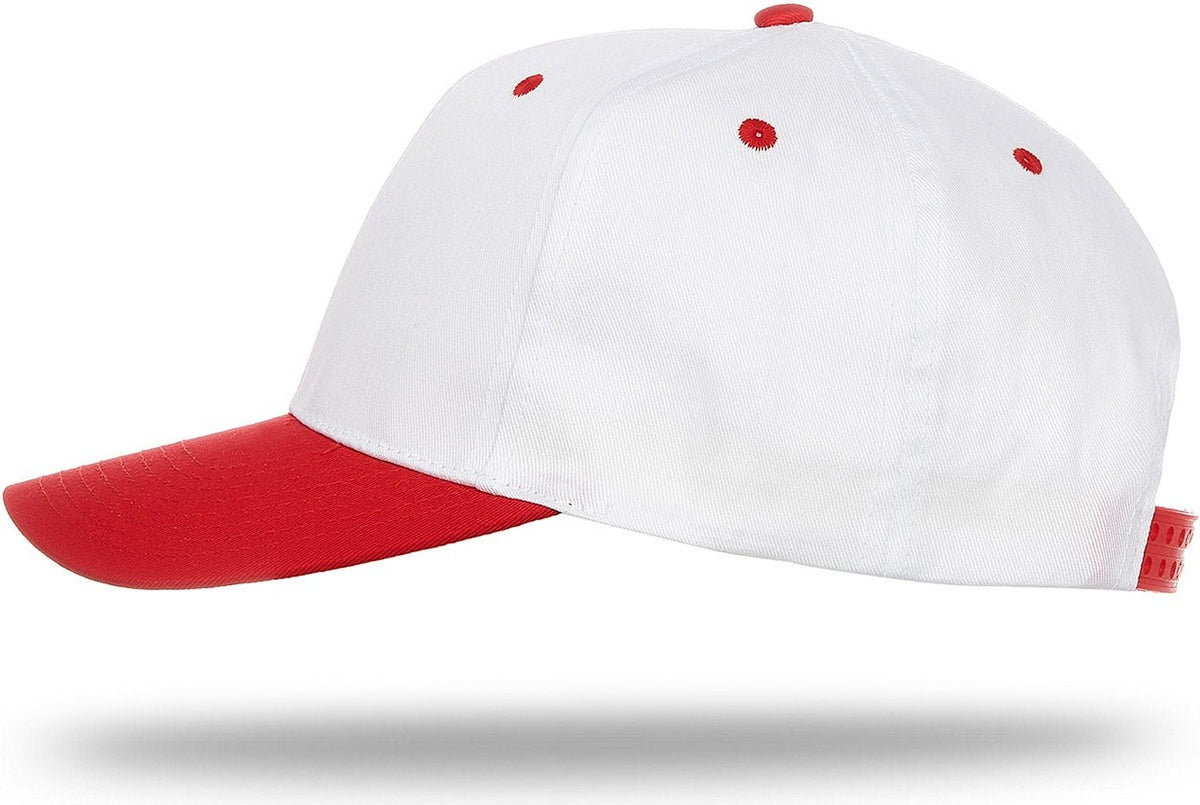 Cobra Cap Ptc-2 6 Panel Pro Twill 2tone - White Red