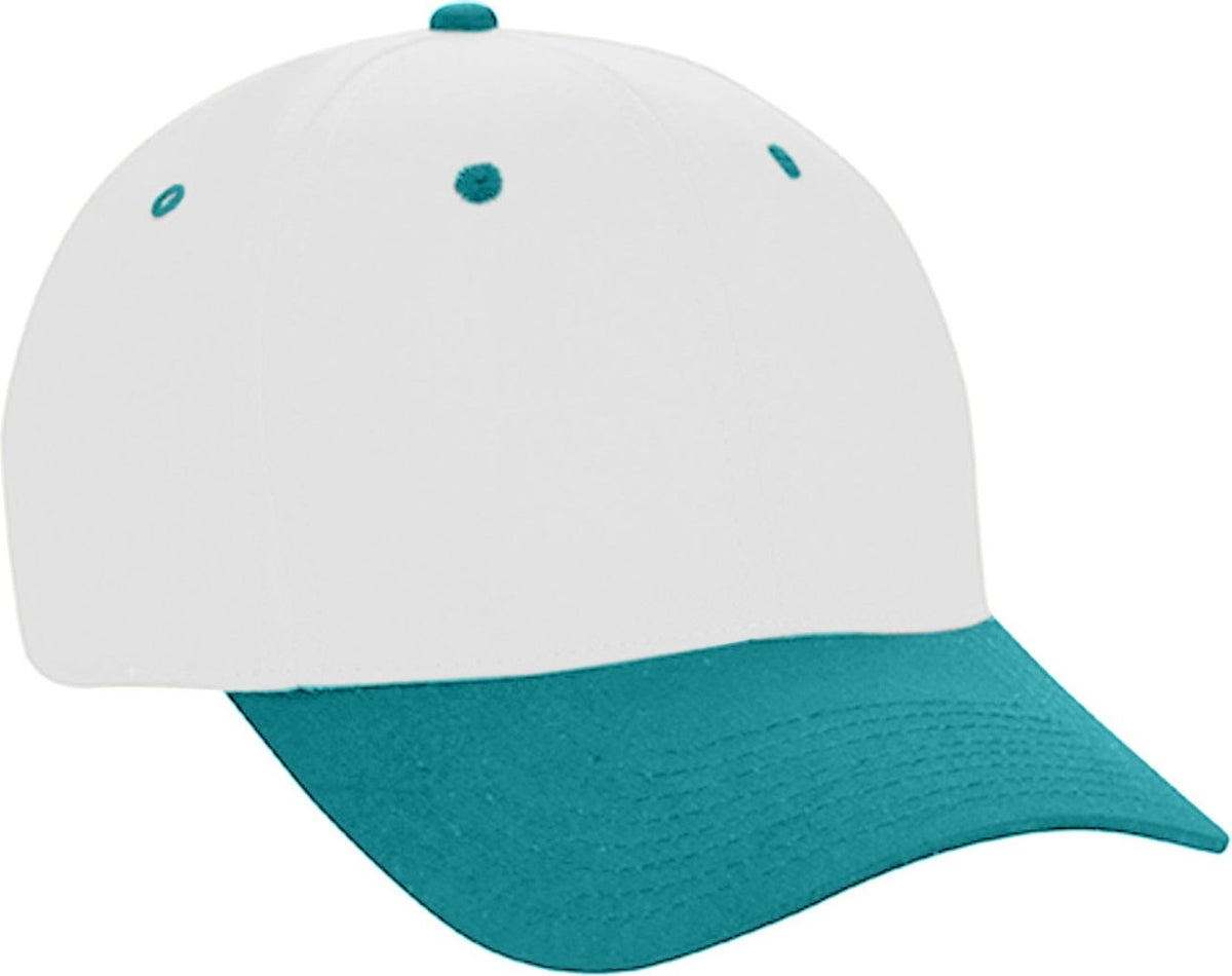 Cobra Cap Ptc-2 6 Panel Pro Twill 2tone - White Teal