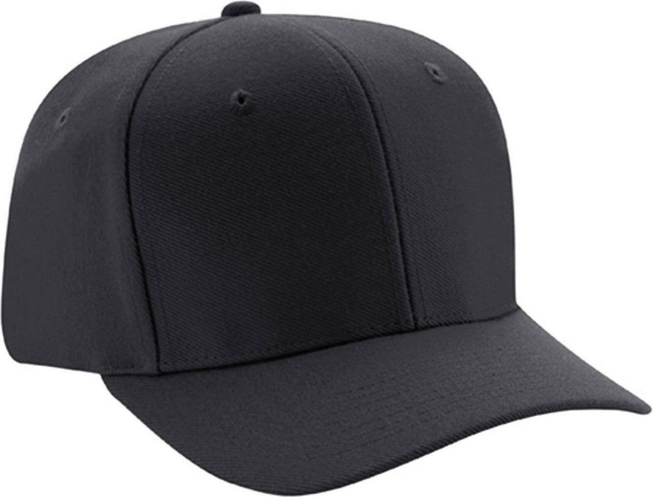 Cobra Cap Pwc 6 Panel Pro Wool Blend - Black