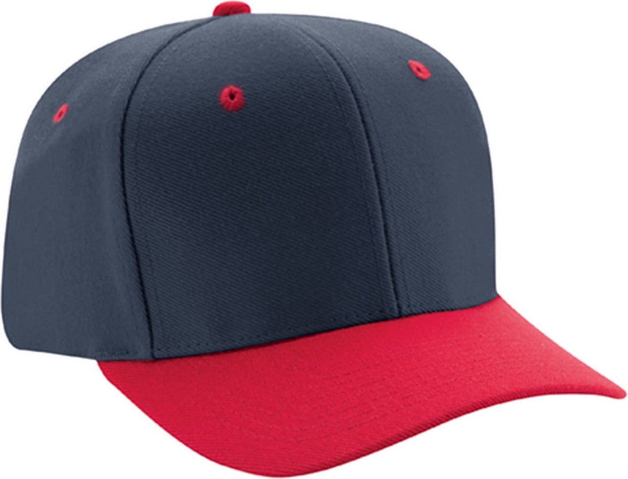 Cobra Cap Pwc 6 Panel Pro Wool Blend - Navy Red