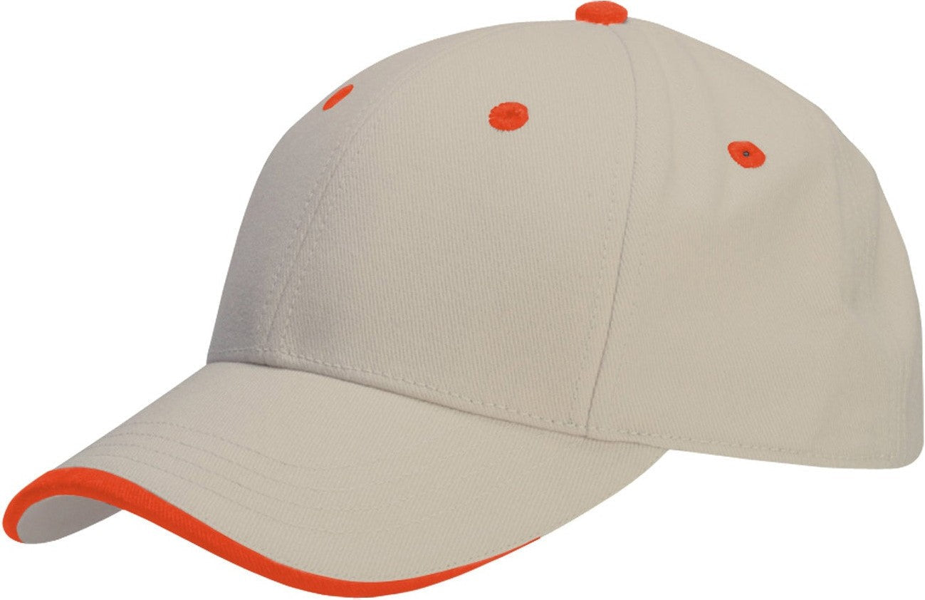 Cobra Cap Pws Pro Wave Sandwich Brushed - Khaki Red