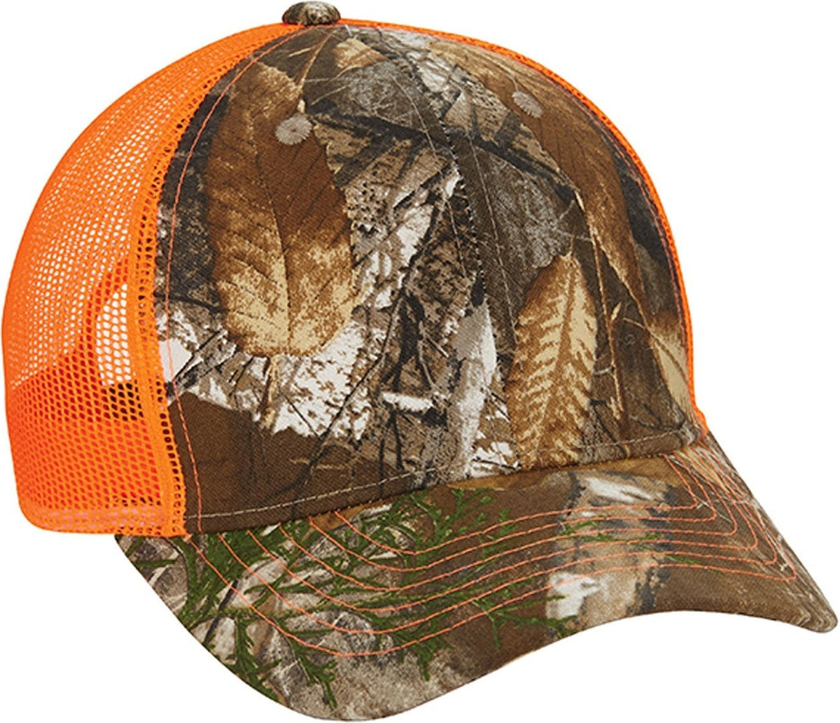 Cobra Cap Rg-6m Realtree Edge Zeek Outfitter - Neon Orange - Edgeneon