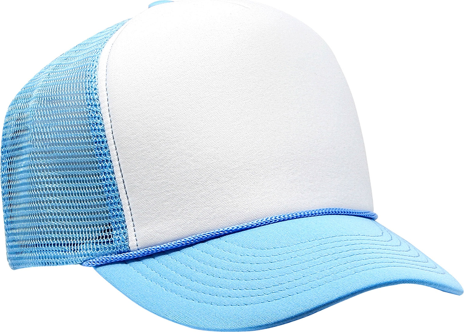 Cobra Cap Smc Summer Foam Front/mesh Back - White Columbia Blue