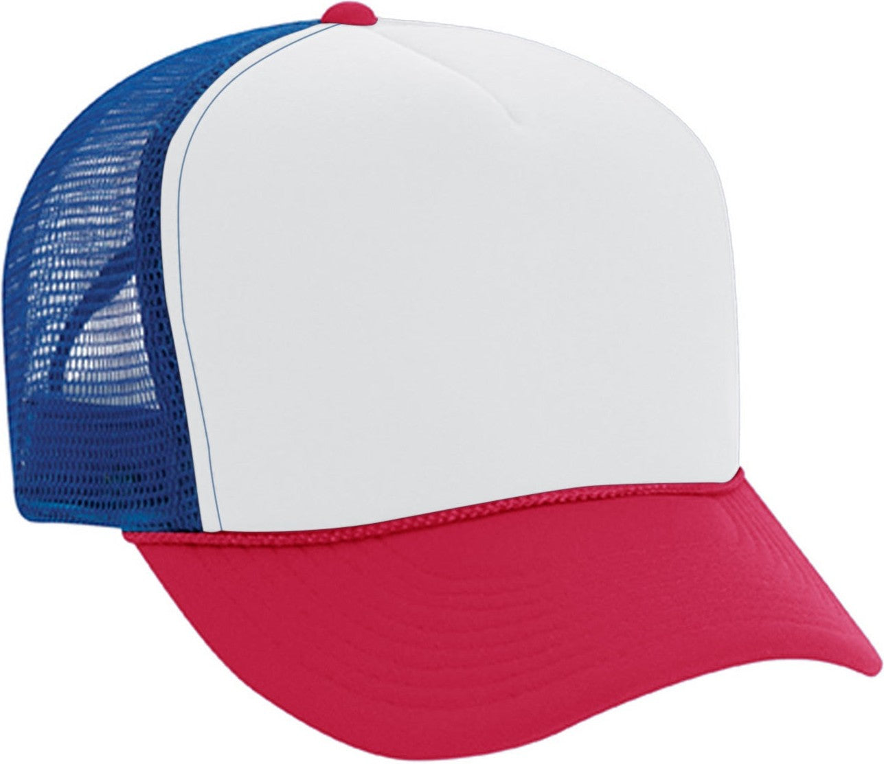 Cobra Cap Smc Summer Foam Front/mesh Back - White Red Royal