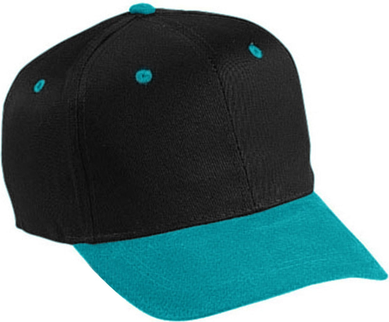 Cobra Cap Spc-r 6 Panel Relaxed Suede Visor - Black Teal