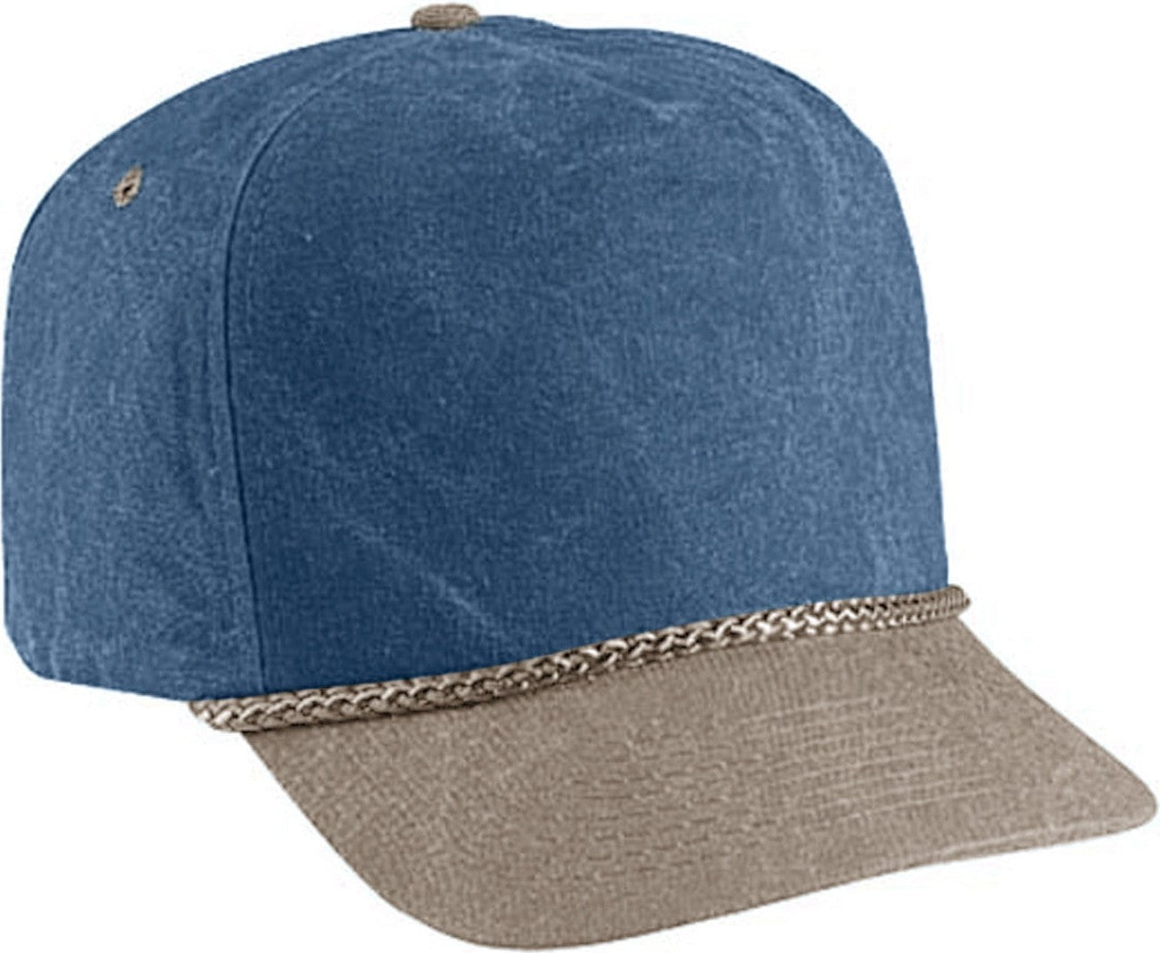 Cobra Cap Swt-2 5 Panel Stone Washed Canvas 2tone - Sky Sand