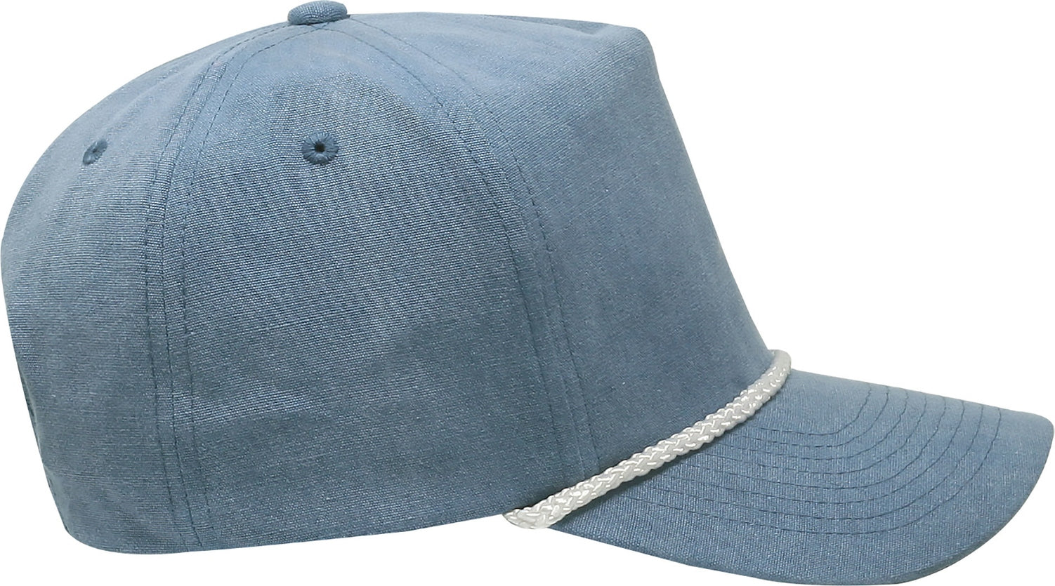 Cobra Cap Swt-2 5 Panel Stone Washed Canvas 2tone - Sky White Braid