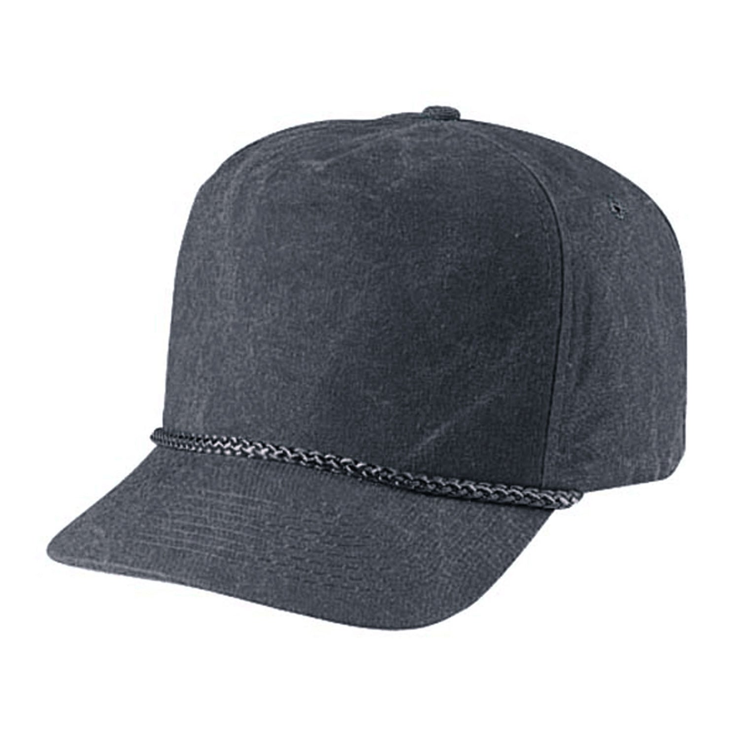 Cobra Cap Swt 5 Panel Stone Washed Canvas Golf - Charcoal