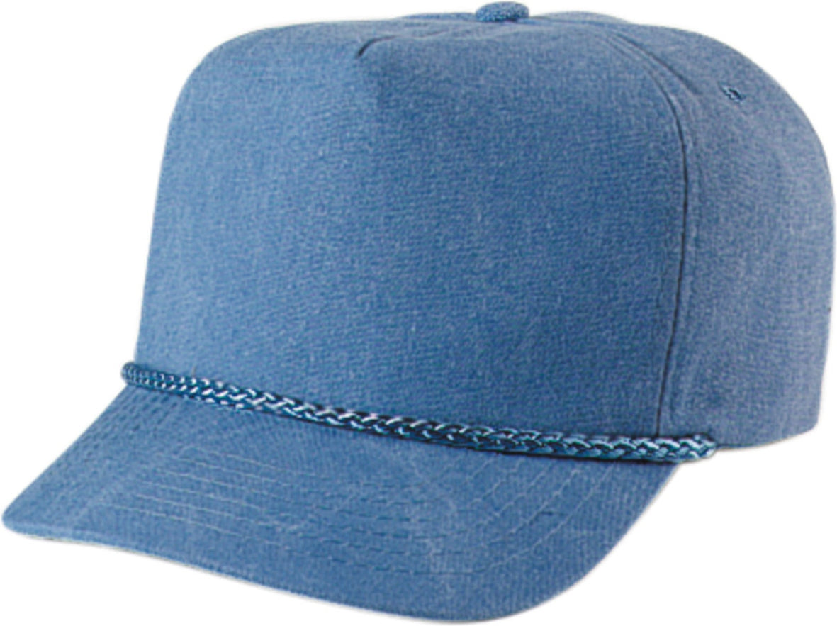 Cobra Cap Swt 5 Panel Stone Washed Canvas Golf - Sky