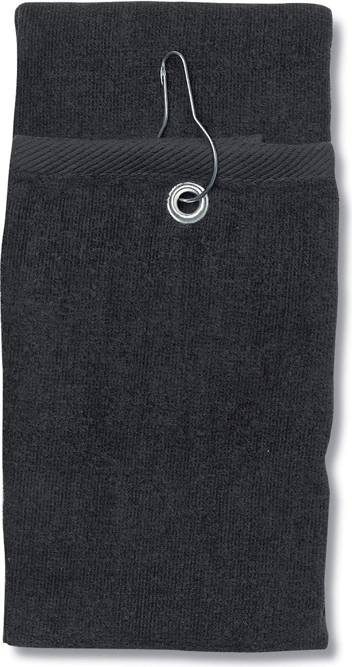 Cobra Cap T-800g Trifold Grommet/hook Towel - Black