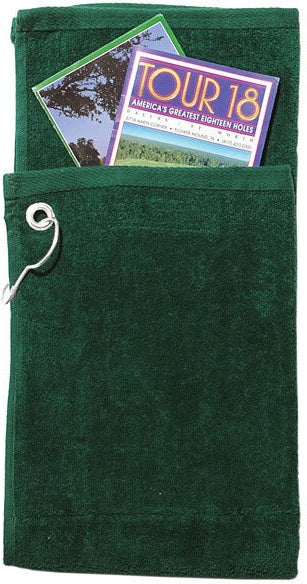 Cobra Cap T-900g Bifold Towel with Pocket - Dark Green