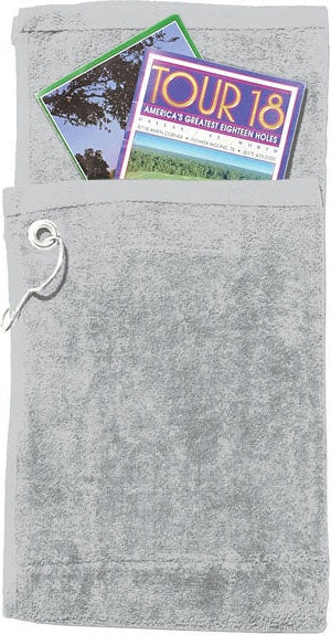 Cobra Cap T-900g Bifold Towel with Pocket - Gray