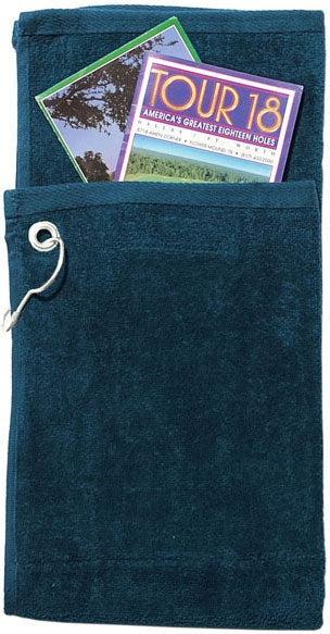 Cobra Cap T-900g Bifold Towel with Pocket - Navy